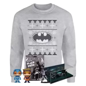 Image of DC Comics Officially Licensed MEGA Christmas Gift Set - Includes Christmas Sweatshirt plus 3 gifts - S