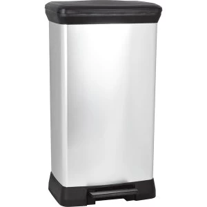 image of Curver Deco 50L Rectangular Pedal Bin