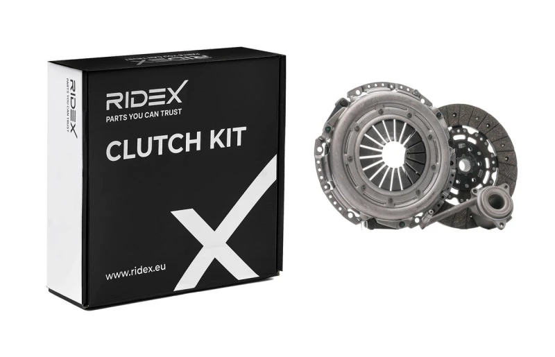 Image of RIDEX 479C0801 Clutch with synthetic grease, three Piece Clutch Kit (479)