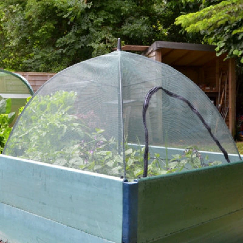Image of Gardenskill Plant Protection Umbrella Dome - Bird Net Fruit Cage Grow House Cloche With Door - Flower Crop Cover 1.25X0.75M H