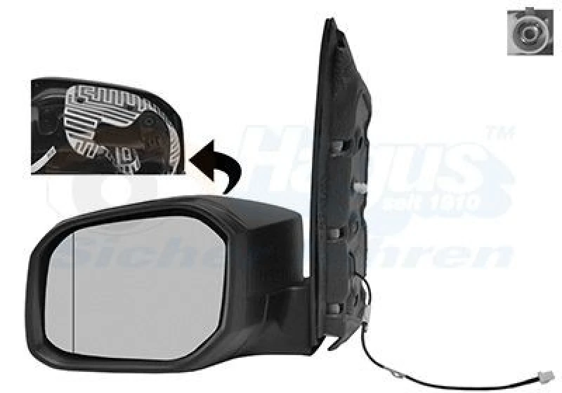Image of VAN WEZEL Wing mirror VAN WEZEL 5854801