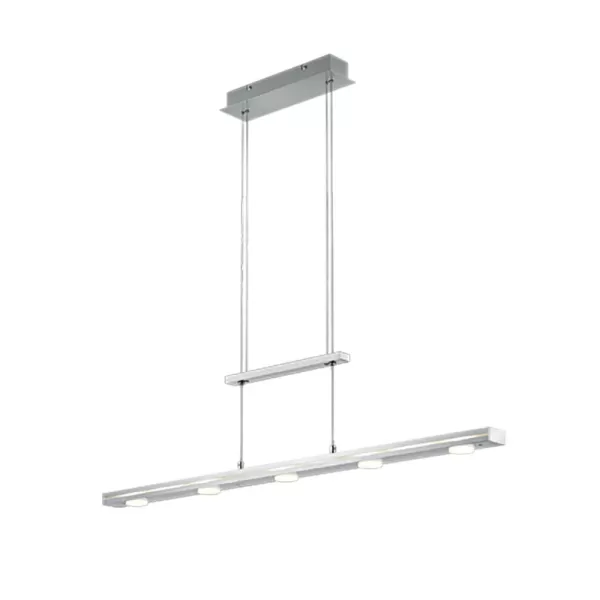 Image of Lacal Modern 7 Light 4W LED Pendant Ceiling Light Nickel Matt 3000 - 5000K