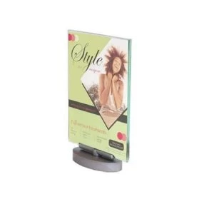Image of Deflecto 1/3 A4 Portrait Swivel Sign Holder