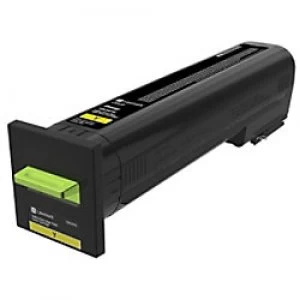 image of Lexmark 72K2XYE Yellow Laser Toner Ink Cartridge