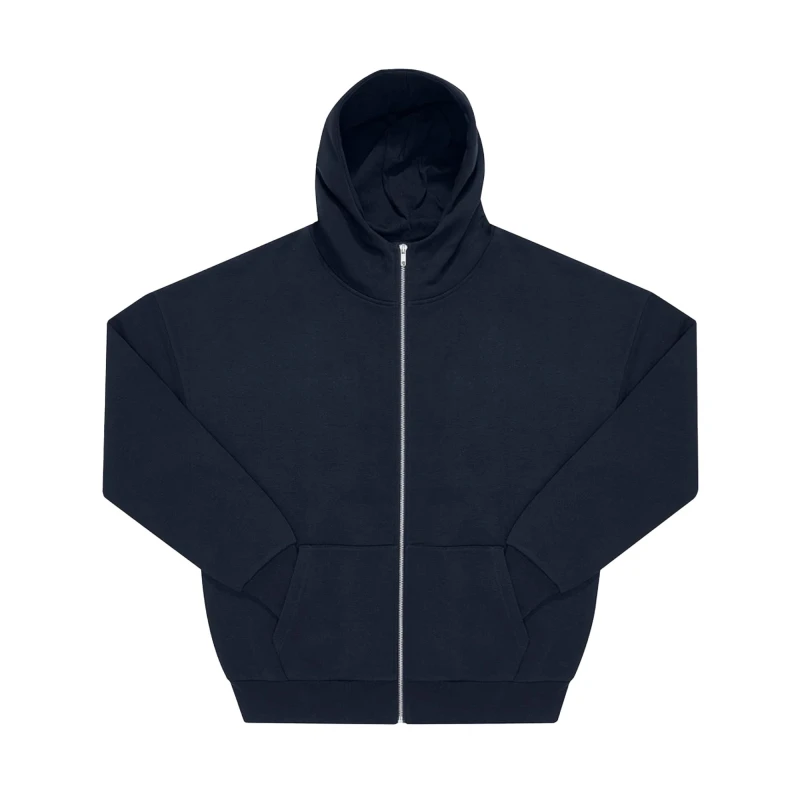 Image of B&C Mens Influence Full Zip Hoodie in Navy Size: XS Navy Male XS