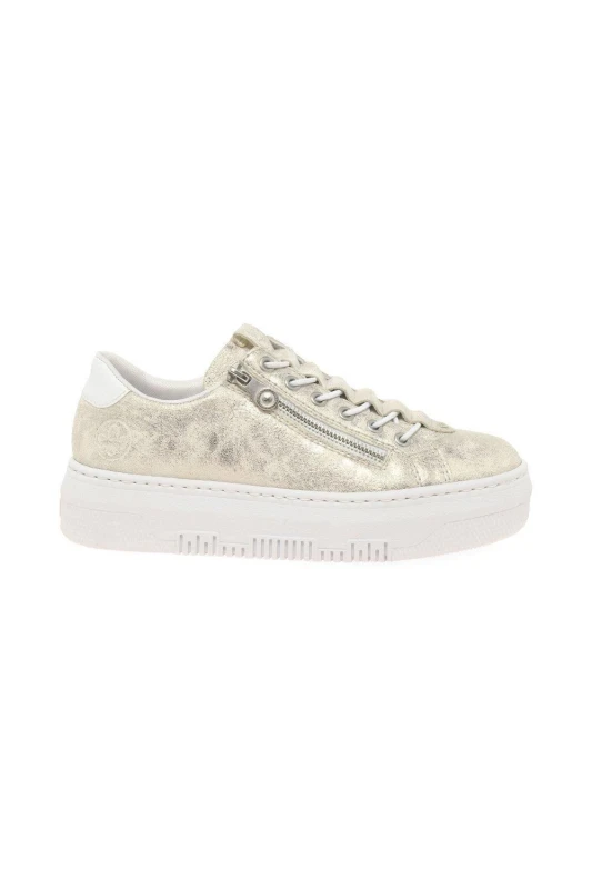 Image of Rieker 'Fascinate' Trainers Gold female