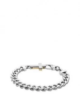 Image of Diesel Pillar Stainless Steel Silver Bracelet