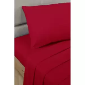 Image of Montage Percale Co-ordinating Bed Sheet Range - Red - Housewife Pillowcase - TJ Hughes
