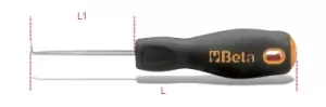 Image of Beta Tools 1687A Engineer's Precision Scriber Bent 90˚ Tip L1: 80mm 016870120