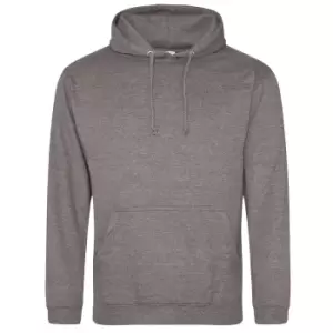 Image of AWDis Mens Cosmic Blend Hoodie (Extra Small) (Grey/Black)