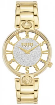 image of Versus Versace Womens Kirstenhof Gold Plated Bracelet Watch