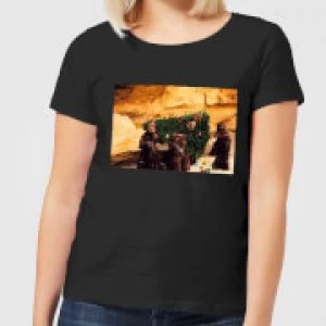 Image of Star Wars Jawas Christmas Tree Womens Christmas T-Shirt - Black