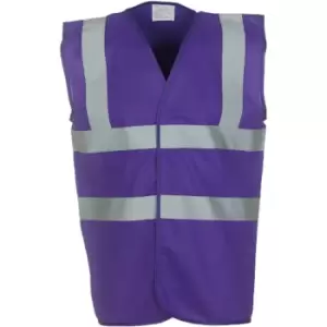 image of Yoko Mens High-Vis Waistcoat (M) (Purple)