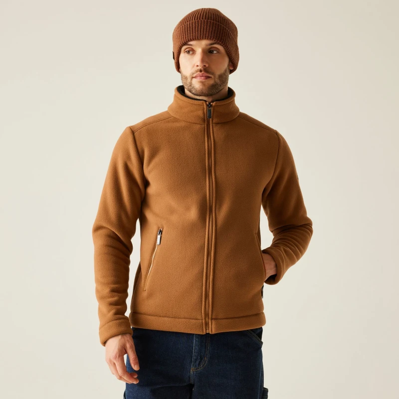 Image of Regatta Regatta Men 'Garrian II' Full Zip Fleece in Orange Size: X-Large Orange XL Male 5063516103844