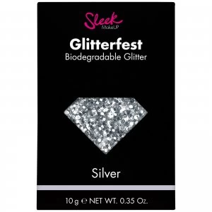 image of Sleek MakeUP Glitterfest Biodegradable Glitter - Silver 10g