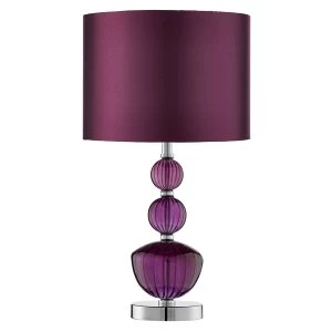Image of Searchlight Lighting Collection Rae Stacked Purple Table Lamp