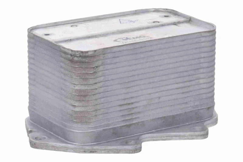 Image of VEMO V20-60-0112 Oil Cooler Original VEMO Quality without oil filter housing Aluminium Oil Cooler,engine oil (469)