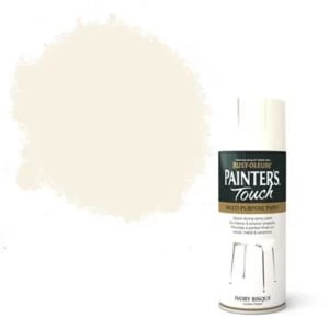Image of Rust-Oleum Painter's touch Ivory bisque Gloss Multi-surface Decorative spray Paint 400ml