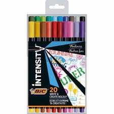 Image of BIC Intensity Fineliner Pens 20 pack
