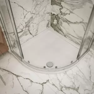 Image of Nuie Pearlstone Quadrant Shower Tray 900mm x 900mm - White