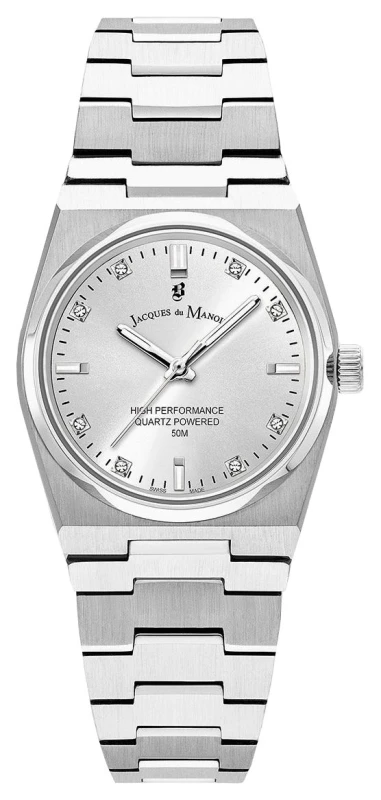 Image of Jacques Du Manoir JWL03601 Horizon Crystal Quartz (32mm) Watch
