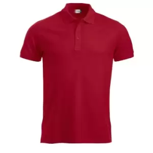 image of Clique Mens Manhattan Polo Shirt (L) (Red)