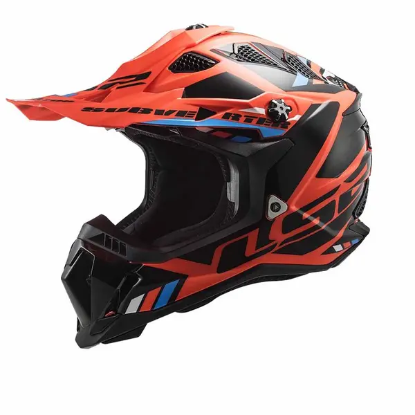 Image of LS2 MX700 Subverter Stomp Fluo Orange Black Offroad Helmet Size XS