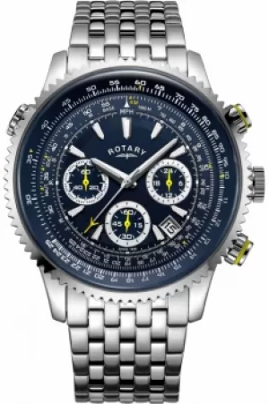 Image of Mens Rotary Exclusive Pilot Chronograph Watch GB00644/05