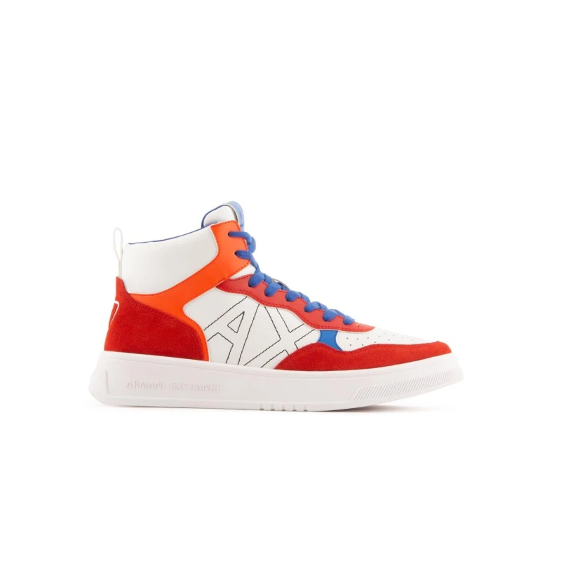 Image of Armani Exchange Trainers Low Trainers UK 5 White red 01931901250