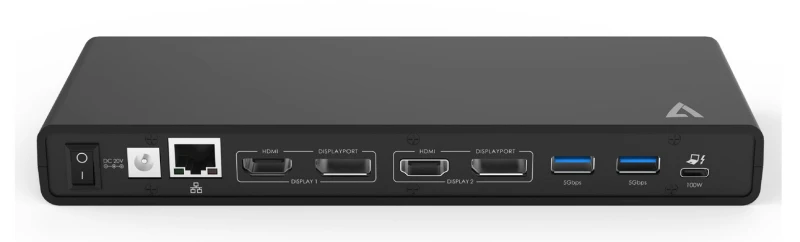 Image of V7 V7 USB-C DisplayLink Dual 4K Dock UCDDS2