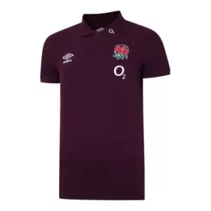 image of Umbro England Polo Shirt Mens - Purple