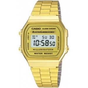 image of Casio A168WG-9W Classis Digital Watch Gold