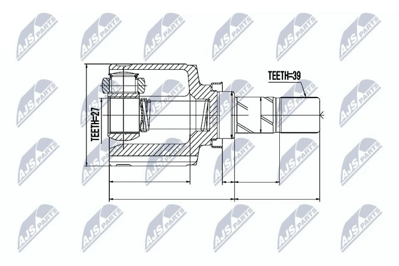 Image of NTY CV joint kit NTY NPW-RE-043