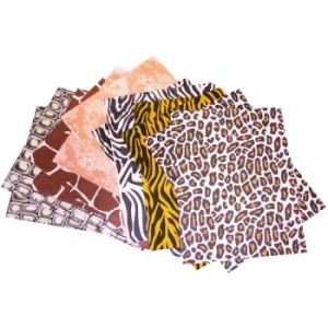 Image of Rapid Animal Print Felt Fabric Sheets Pack of 18