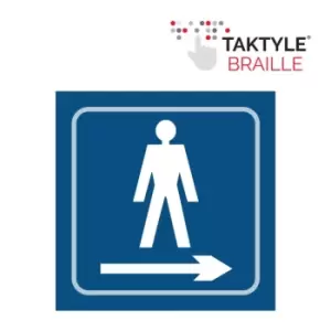Image of Gentlemen Graphic Arrow Right - Taktyle (150 x 150mm)