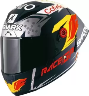 Image of Shark Race-R Pro Gp Replica Oliveira Signature Helmet, blue-silver, Size L, blue-silver, Size L