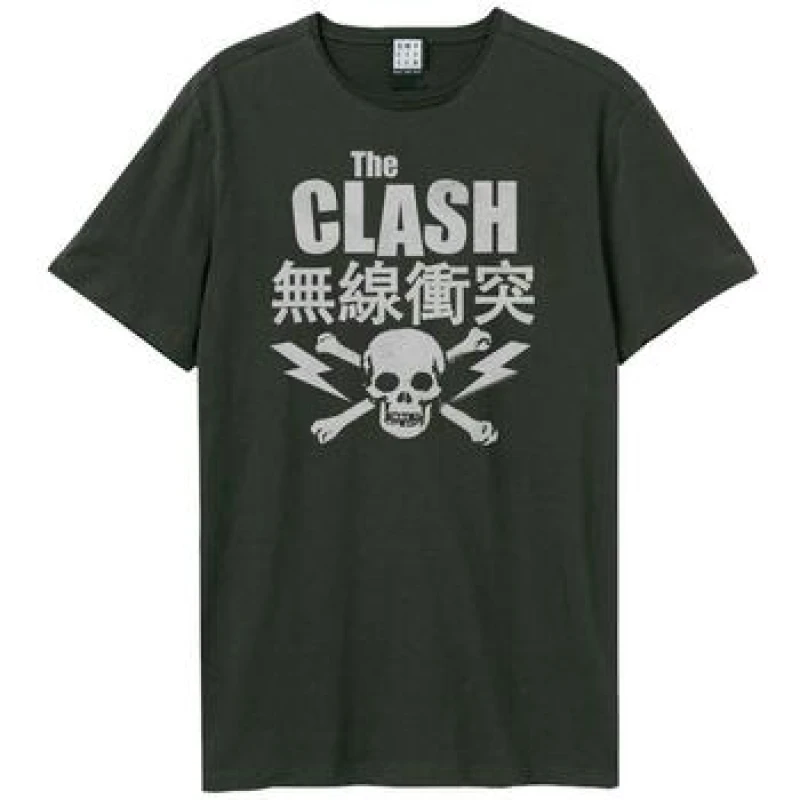 Image of Amplified Amplified Men The Clash T-Shirt in Charcoal Size: X-Small Charcoal XS Male 5063238002357
