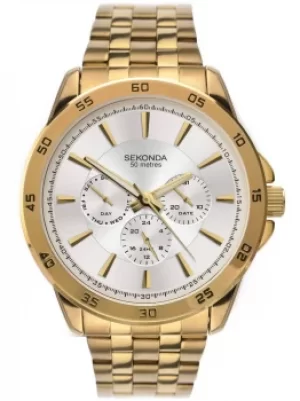 image of Sekonda Mens Gold Plated Watch 1586