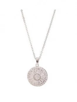 Image of Jon Richard Cz Crystal Circle Baguette Pendant