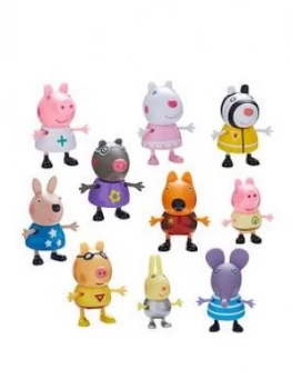 Image of Peppa Pig Dress Up Figurines - 10 Pack