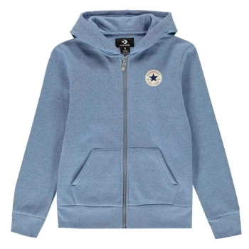 image of Converse Full Zip Hoodie Junior - Blue