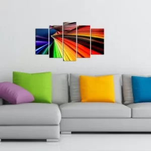 Image of 5MX-136 Multicolor Decorative MDF Painting (5 Pieces)