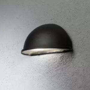 image of Netlighting Torino Outdoor Modern Large Half Circle Wall Light Black, IP23