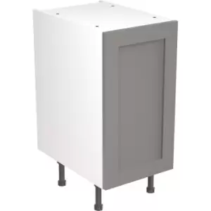 Image of Kitchen Kit Flatpack Shaker Kitchen Cabinet Base Unit Ultra Matt 400mm in Dust Grey MFC