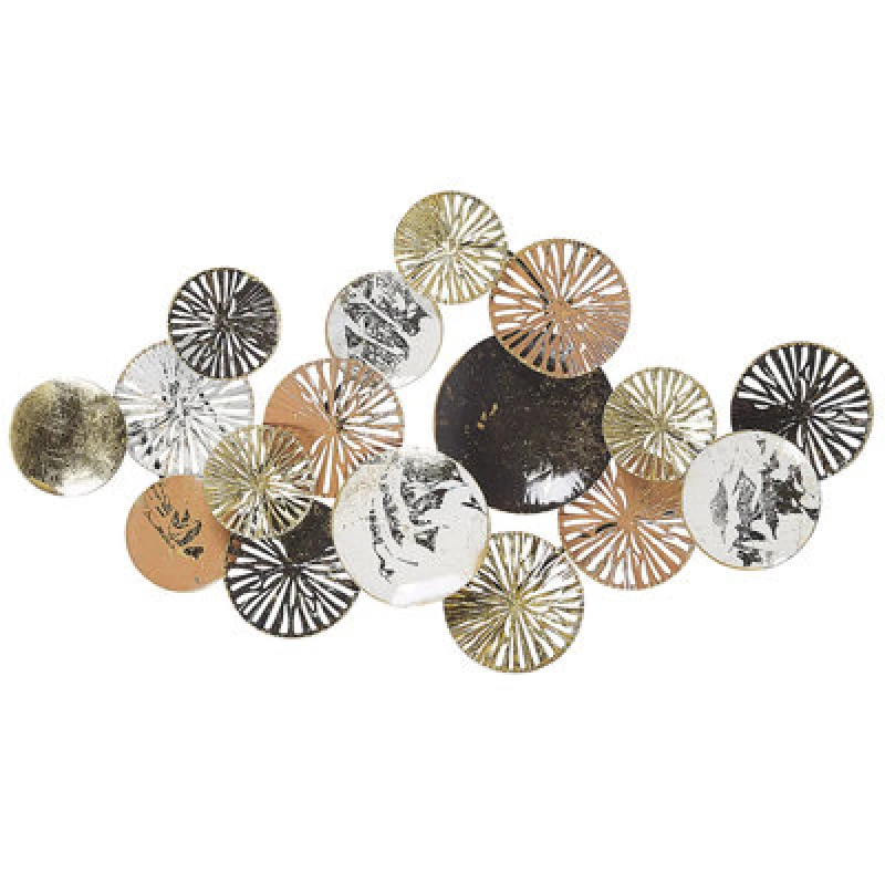 Image of Beliani Wall Decor Osmium Metal 50 Cm Silver