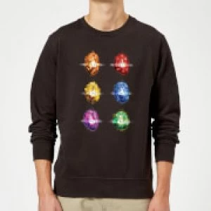 Image of Avengers Infinity Stones Sweatshirt - Black - 5XL
