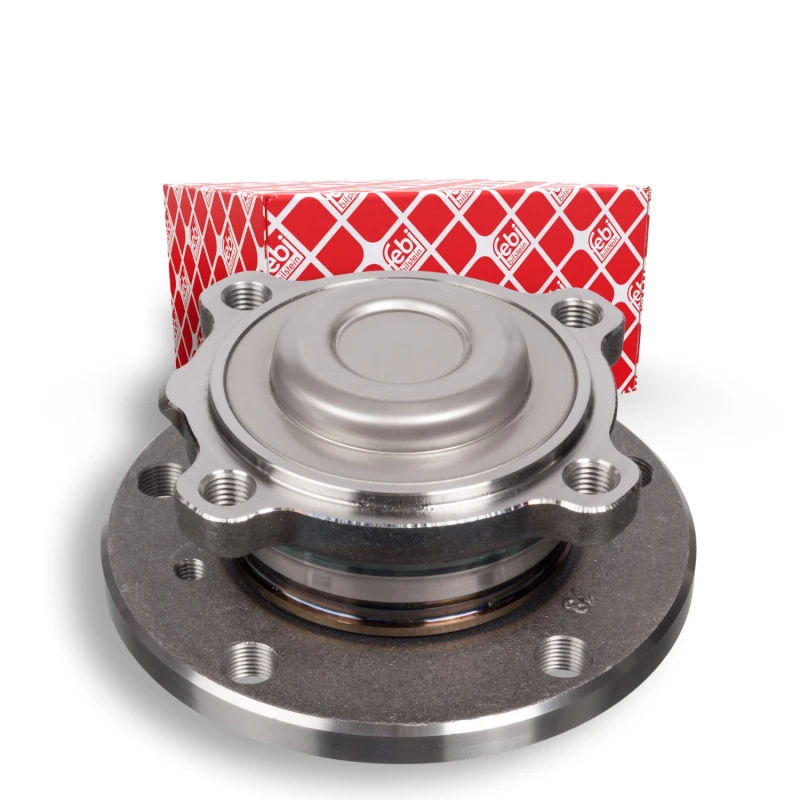 Image of FEBI BILSTEIN 102836 Wheel bearing kit Rear Axle Right, with wheel hub Wheel Bearing Kit (654)