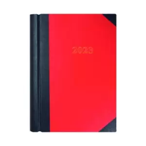 image of Collins A4 Desk Diary 2Day Per Page Black/Red 2023 42