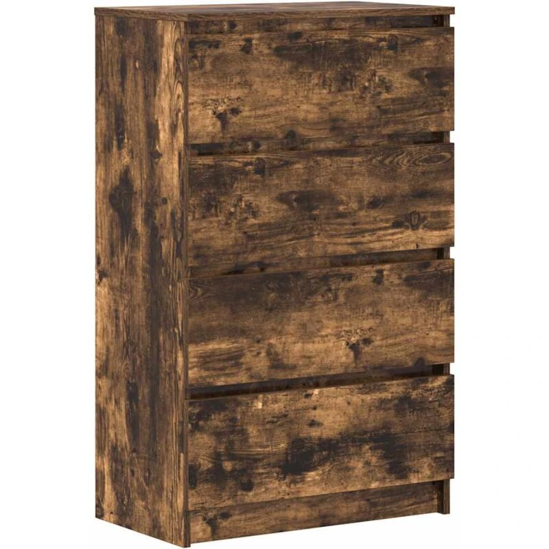Image of VIDAXL Vidaxl - Sideboard Smoked Oak 60x35x98.5cm Engineered Wood 8720286931400