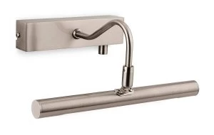Image of LED 1 Light Picture Wall Light c, w Dimmer Switch Brushed Steel